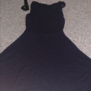 navy blue flowy dress